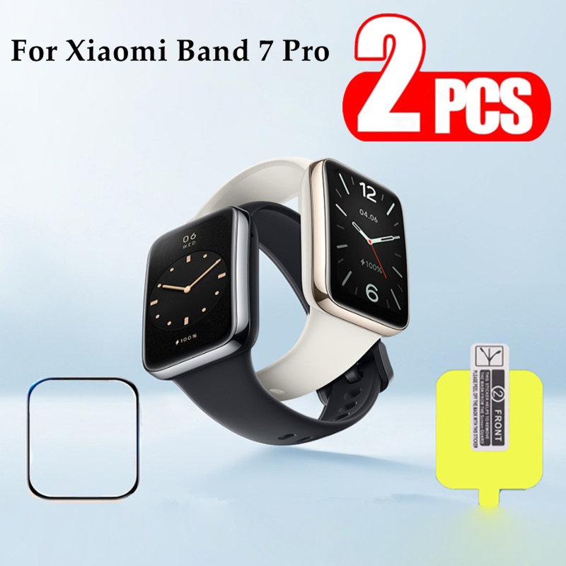 Cre 2pcs Pelindung Layar Smartwatch 3D Hd Transparan Untuk Mi Band 7 Pro