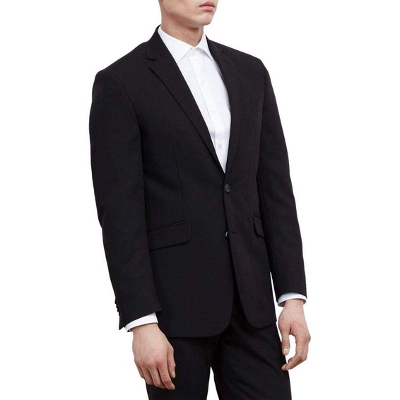 SETELAN JAS FORMAL RESMI HITAM SLIMFIT PAKET 3IN1 ORIGINAL NIKAYU BAHAN HIGH TWIST PREMIUM FULL FURING