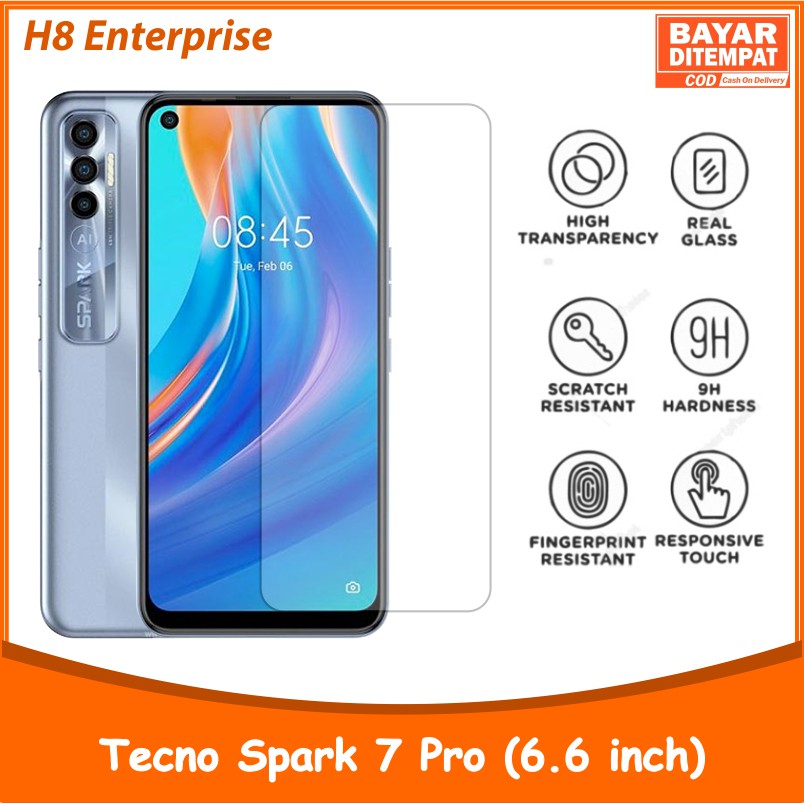 Tempered Glass Tecno Spark 7 Pro - Anti Gores Kaca Premium Quality