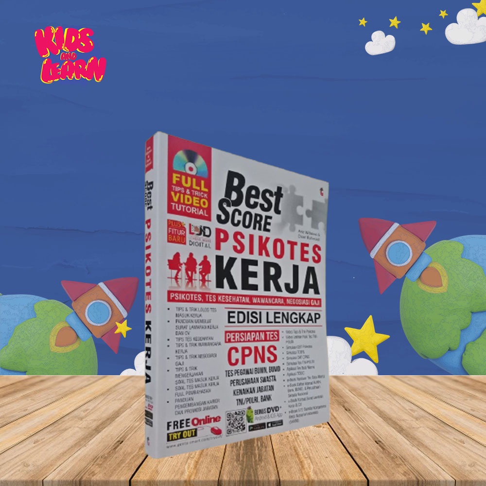 Buku Belajar Pelajaran Bimbingan Lolos Psikotes Tes Masuk Kerja Cpns Bumn Kedinasan Terbaru