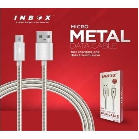 INBOX Kabel Data Fast Charging METAL Lightning / Type-C / Micro Data Cable METAL