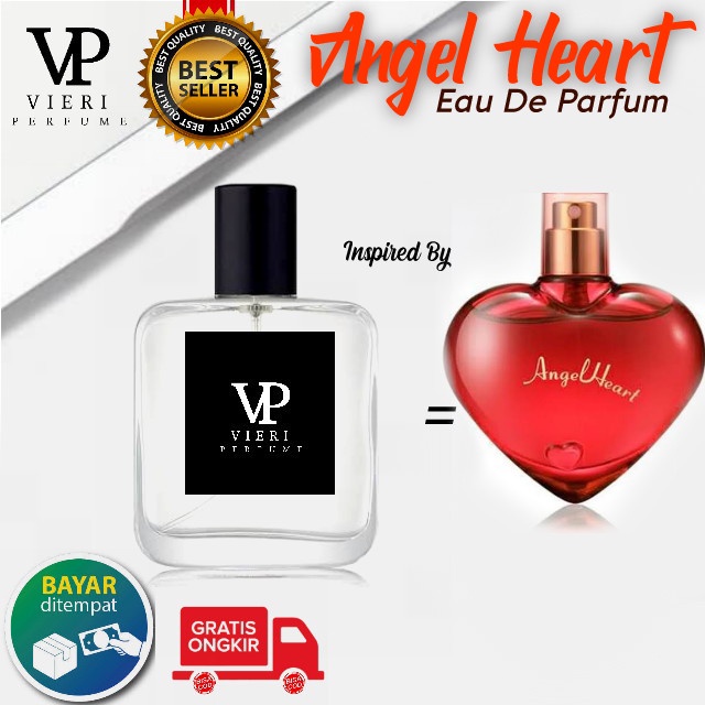 Parfum wanita feminim angel heart wangi lembut tahan lama dijamin original Blue Option parfum / farf