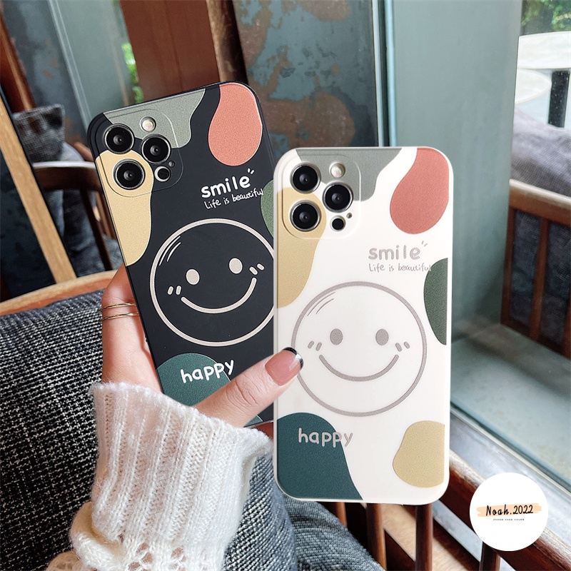 Casing Softcase TPU Redmi 10 9T 9C NFC Note 10 Pro MAX 10Pro Plus 10s 8 9 9A Mi Poco X3 NFC Poco X3 Pro Motif Smiley Face