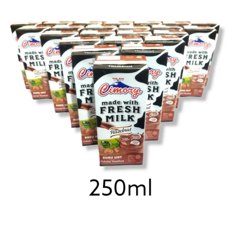 susu Cimory fresh milk hazelnut 250ml