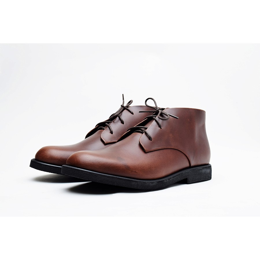 SEPATU Boots Pria Kulit Original Formal Casual Handmade Bandung - Wetan Jayakarta 1