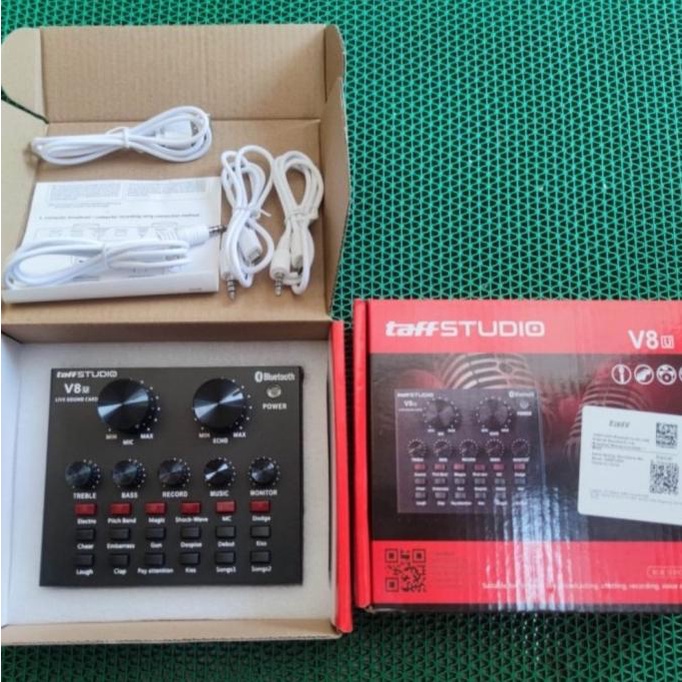 Taffware Bluetooth Soundcard V8S V8 S digital broadcst sound card V8s terpecaya