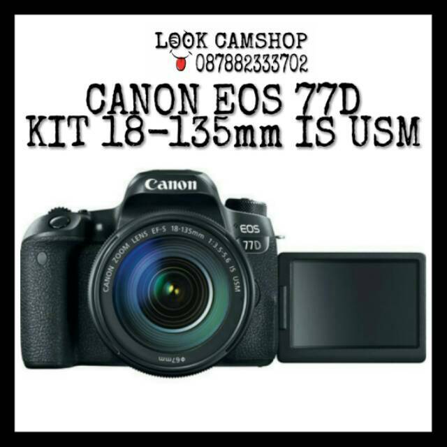 KAMERA DSLR CANON EOS 77D 77 D KIT 18-135mm IS USM