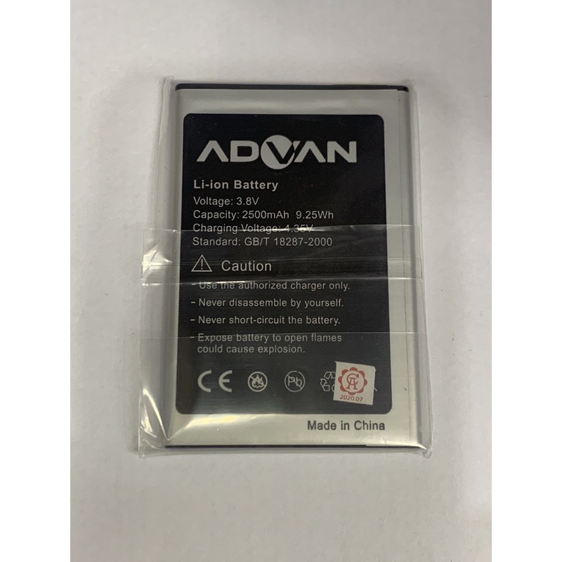 Baterai bat Advan S50 4G / S5E New / S5E+ / S45A/ S4E / S4J batere battery Advan