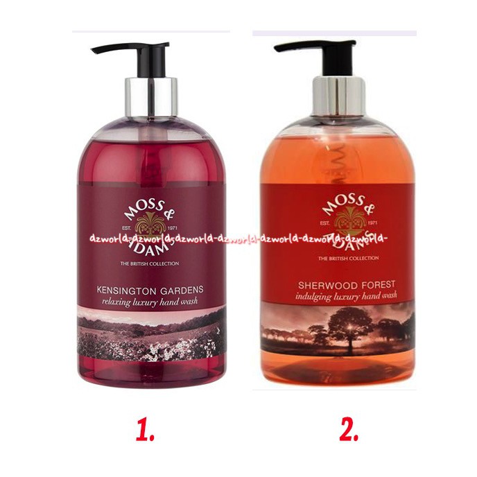 Moss &amp; Adams Kensington 500ml Gardens Relaxing Luxury Hand Wash 500ml Sabun Cuci Tangan Cair Moss Adams Kengsington Handwash