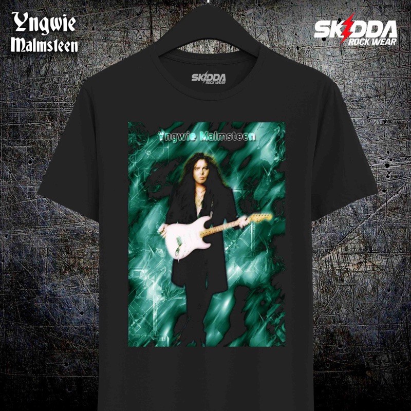 T Shirt Kaos Band Rock YNGWIE MALMSTEEN - 02 - Premium Black NSA