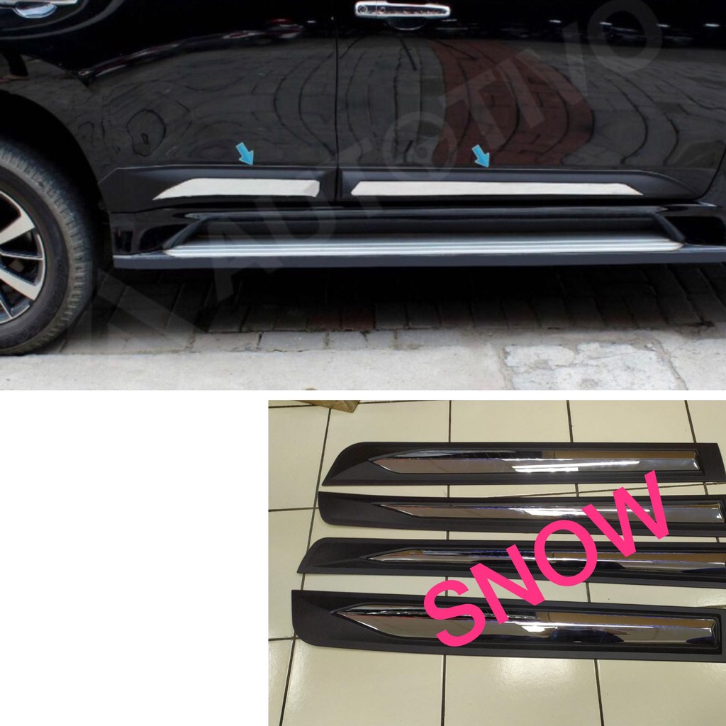 List Body Molding Samping All New Pajero Sport 2016 2022 Up Activo