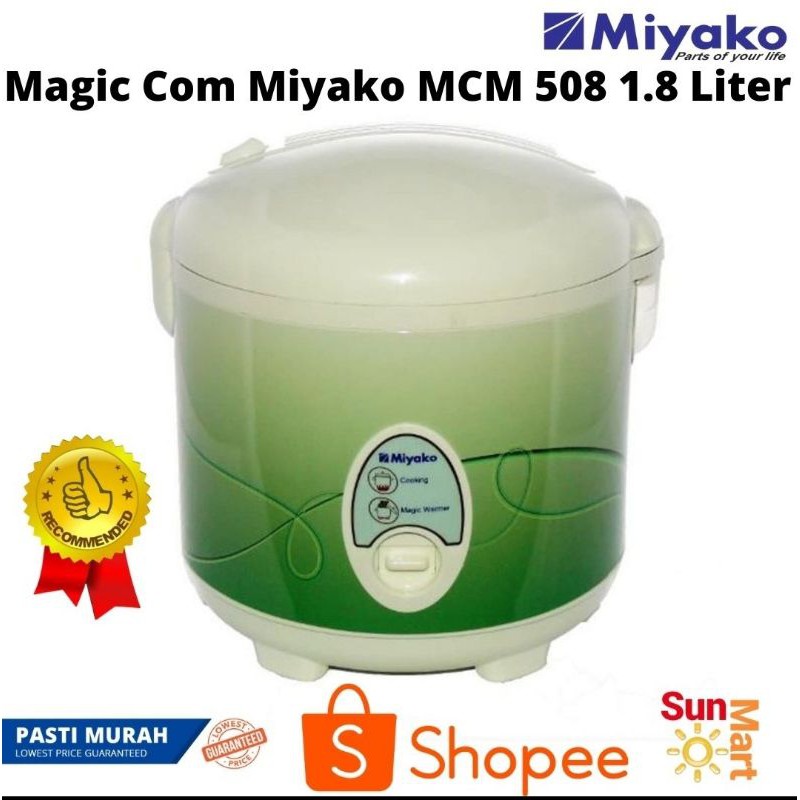 TERMURAH!! Magic Com Miyako MCM 508 1.8 Liter 3in1 395 Watt