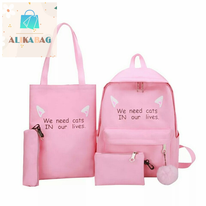 ALIKA BAG - Tas Ransel Sekolah Anak Perempuan OurCat Backpack School