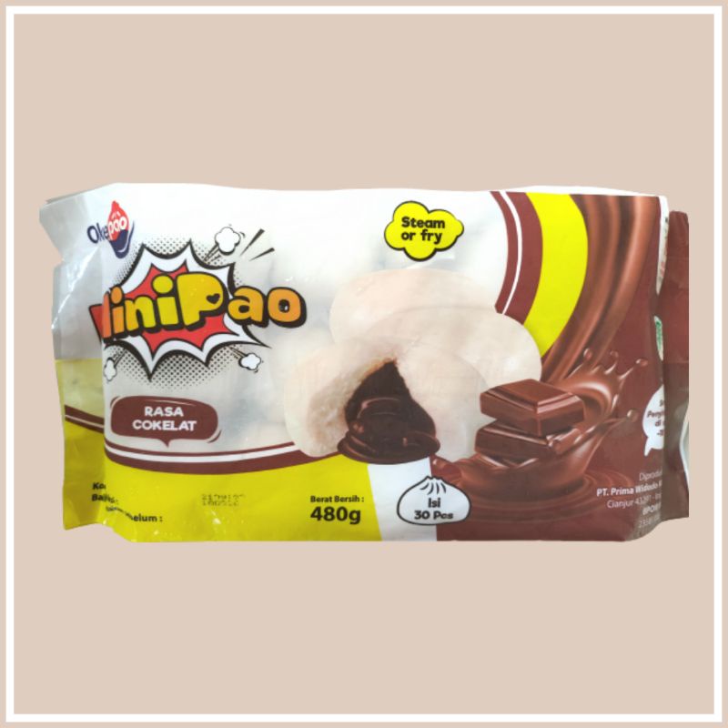 JAVA MINIPAO MINI PAU GORENG KUKUS RASA COKLAT BAKPAU MINI ISI 30pcs