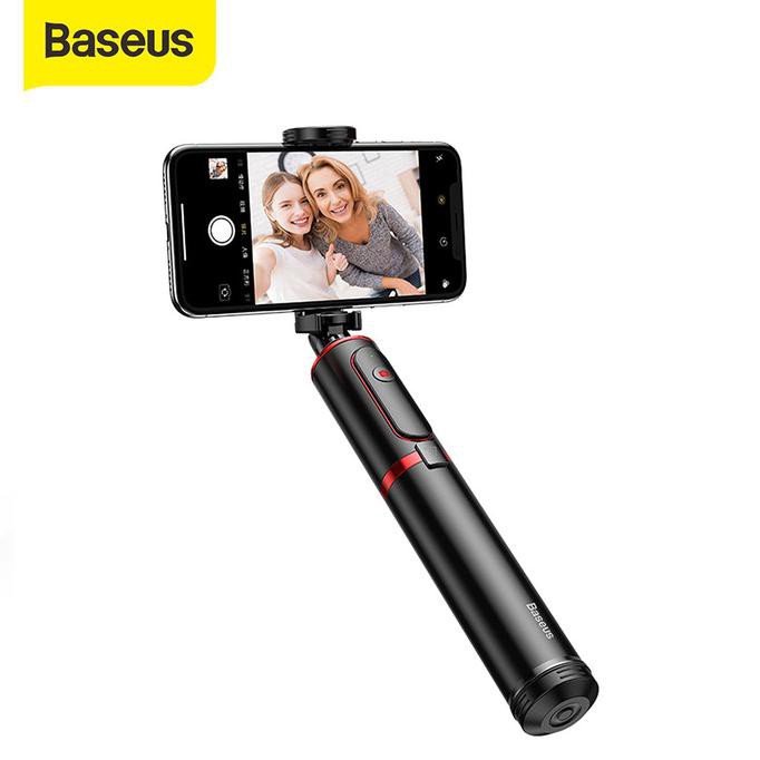 Baseus Selfie Stick / Tongsis Bluetooth Shutter Tripod Holder - Hitam