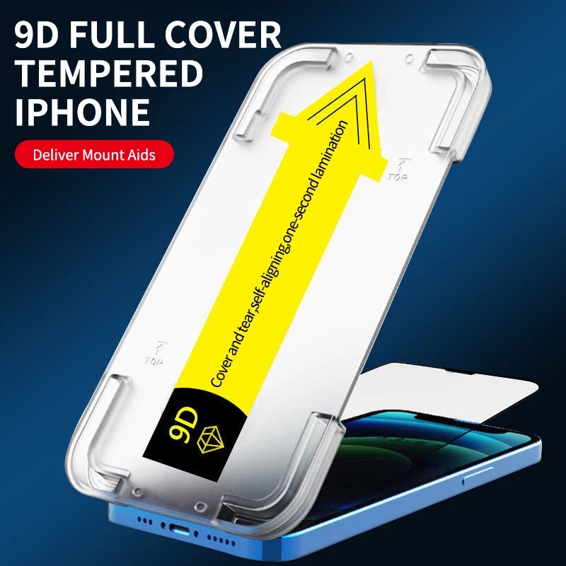 Pelindung Layar Tempered Glass Anti Debu Untuk iPhone 14 Pro Max 13 Pro Max 12 11 Pro Max Mini X Xs Max XR