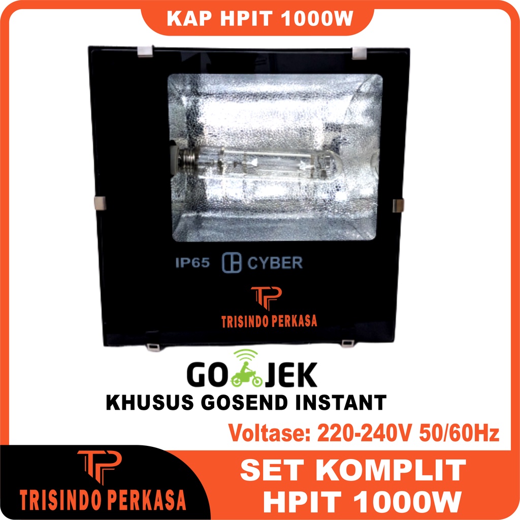 KAP LAMPU SOROT HPIT 1000W 1000 Watt KOMPLIT SET LAMPU TEMBAK GOJEK