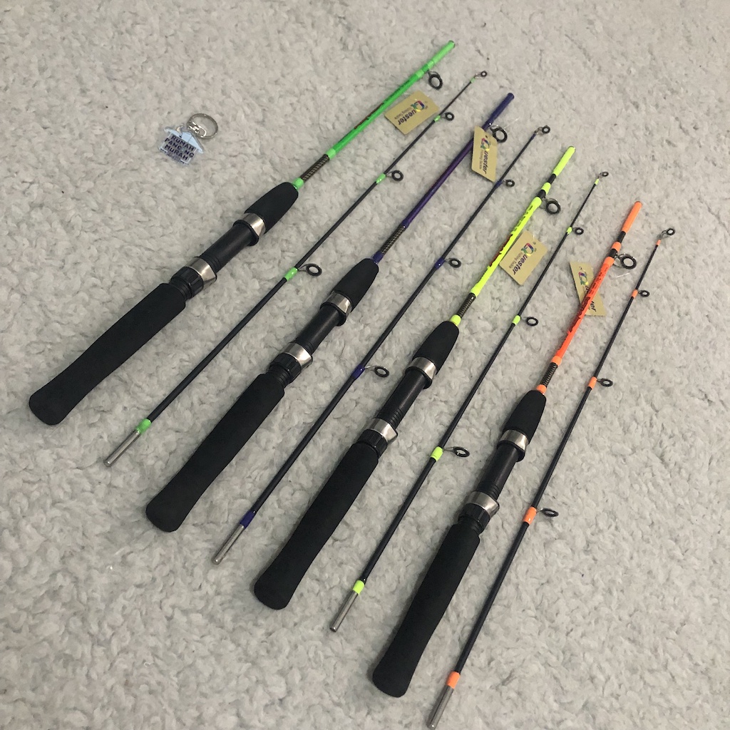 Alat Pancing Joran Pancing YUU QUESTER Aquila 120cm Fiber Solid Padat Rod Tongkat Stik Piber Sutet B