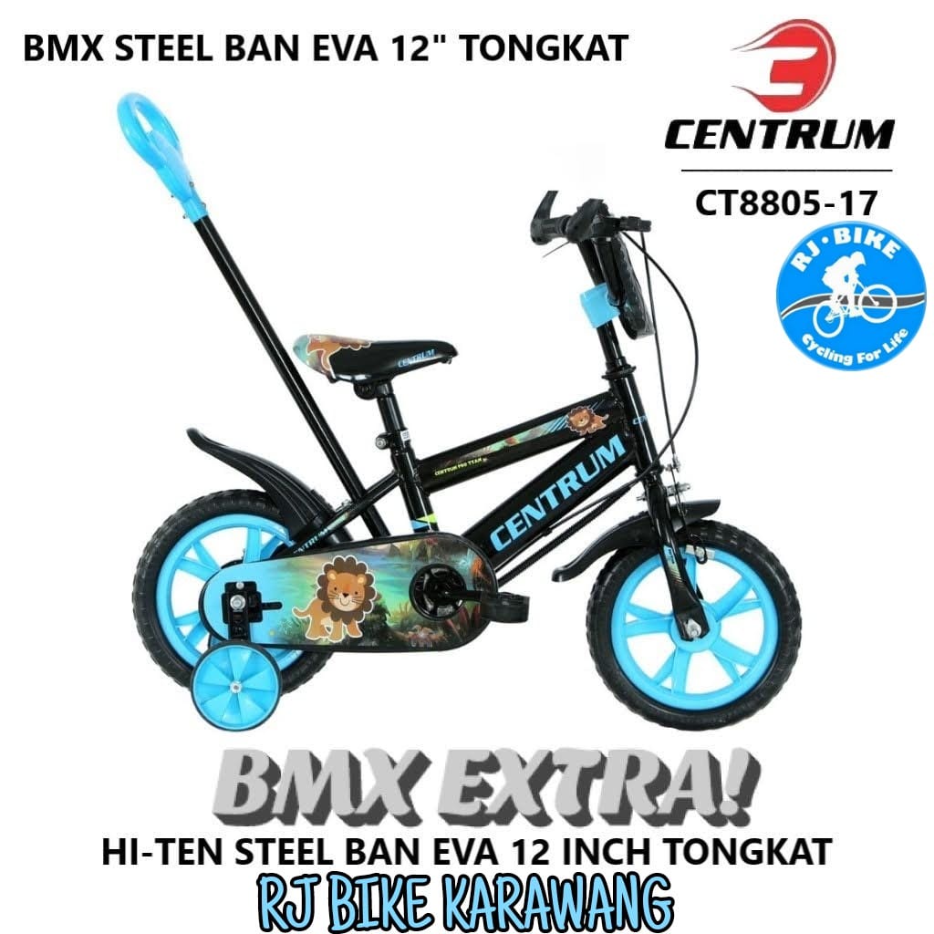 SEPEDA ANAK LAKI LAKI 12 inch BMX CENTRUM CT8805 SETIR EVA/BAN MATI