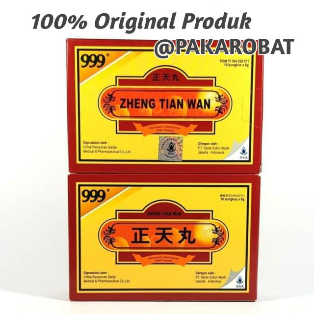 Zheng Tian Wan - Obat Sakit kepala Dan migran