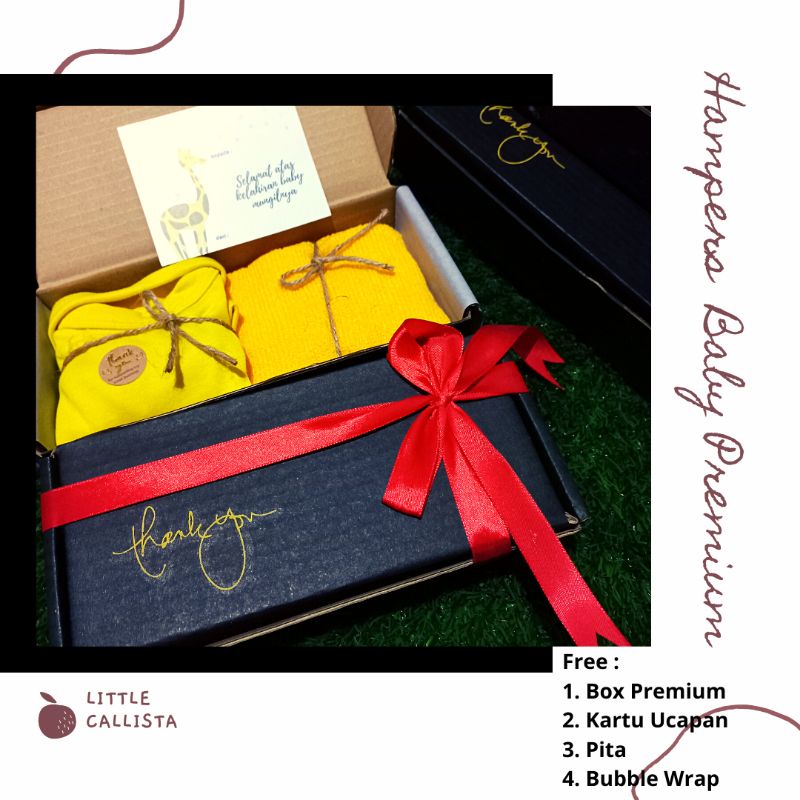 Hampers Baby Hadiah Kado Lahiran Bayi Baby Gift Set Bayi Perempuan Laki Laki-SET KUPLUK KUNING
