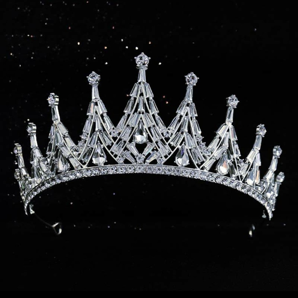 Crystal Crown - Aksesoris Pengantin - Mahkota Bridal Gaya Korea Sweet Princess Alloy Rhinestone Crow