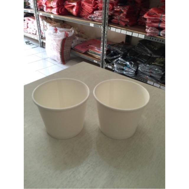 Paper Bowl 300 ml | Paper Cup Soup 10 oz | Mangkok Kertas (isi +/- 50 pcs)