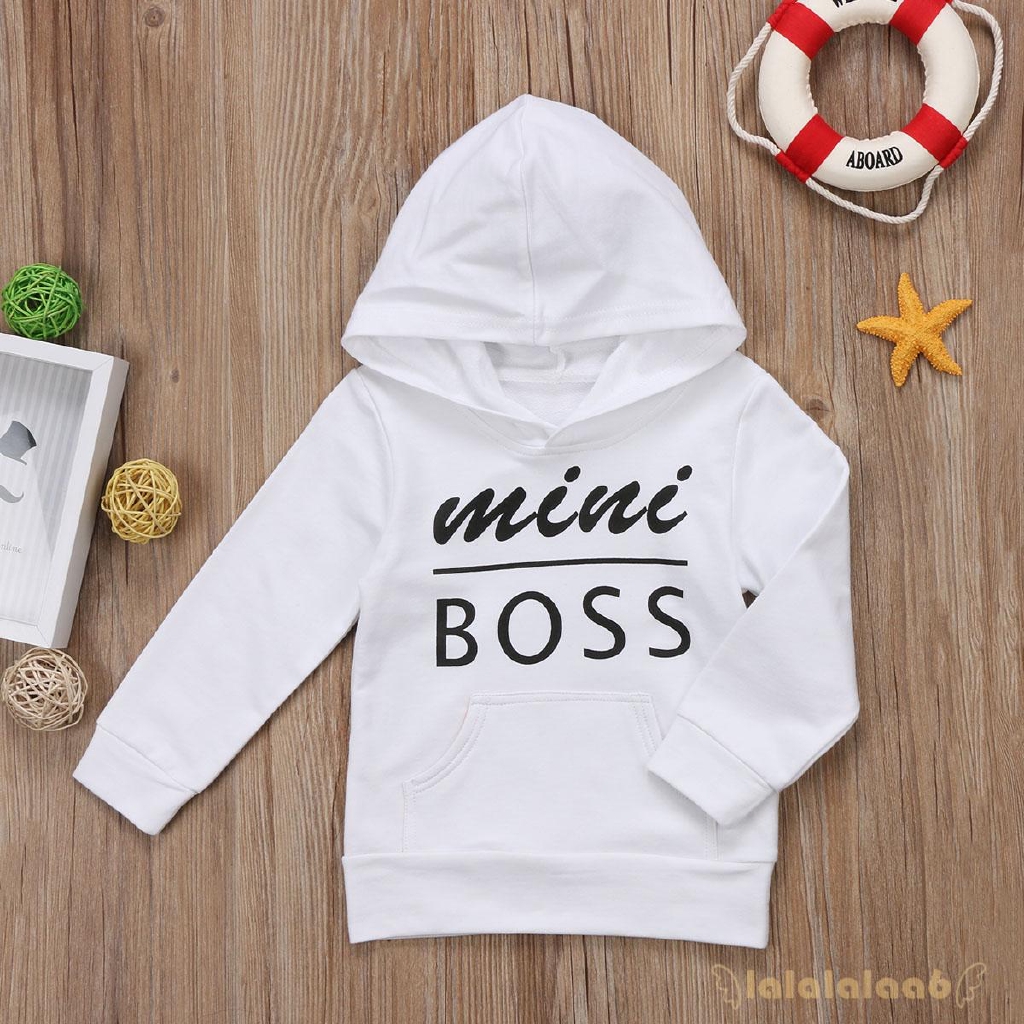 Sweater Kaos Hoodie Mini Boss Casual 