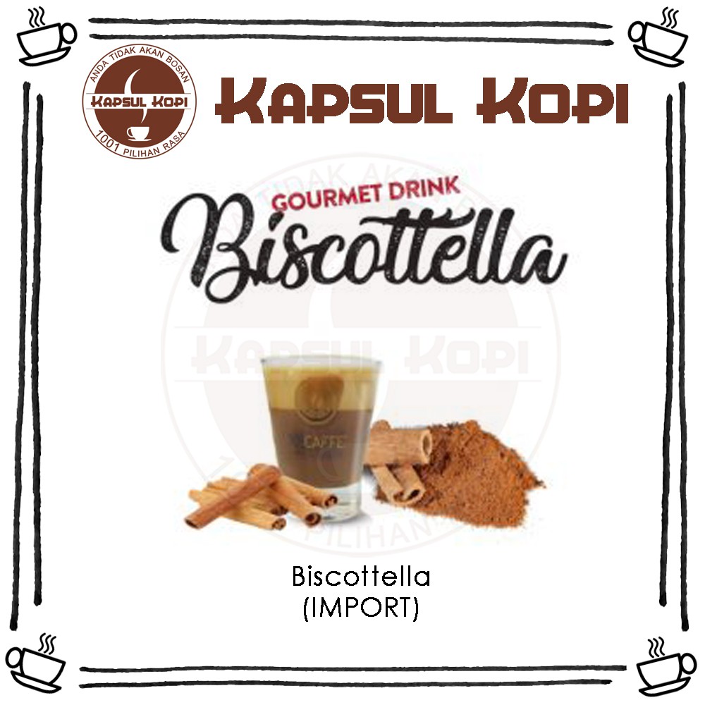 

Ecer Biscottella Kapsul Kopi Impor Dolce Gusto Compatible Coffee Capsule