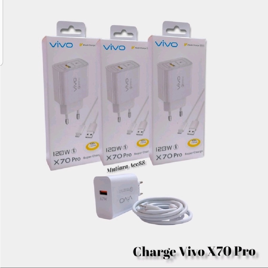 CHARGER ORIGINAL FAST CHARGING VIVO X70 PRO MICRO &amp; TYPE C SUPER VOOC// CHASAN FAST CHARGING 3.0 VIVO X70 PRO - BDC