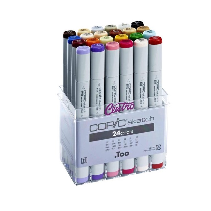 

(BISA COD) Copic Sketch Marker Set 24 Basic Colour TERPERCAYA Kode 1192