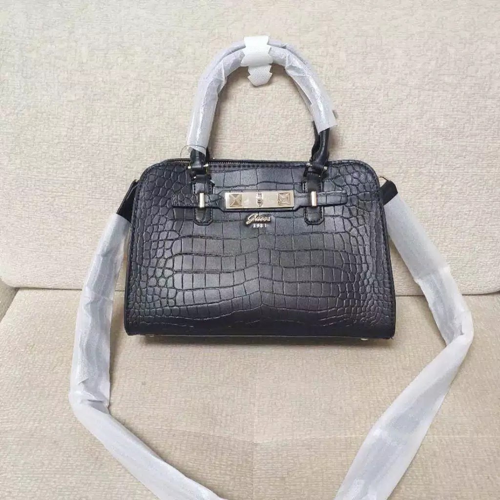 Tas Guess Sharon Croco Handle Bag