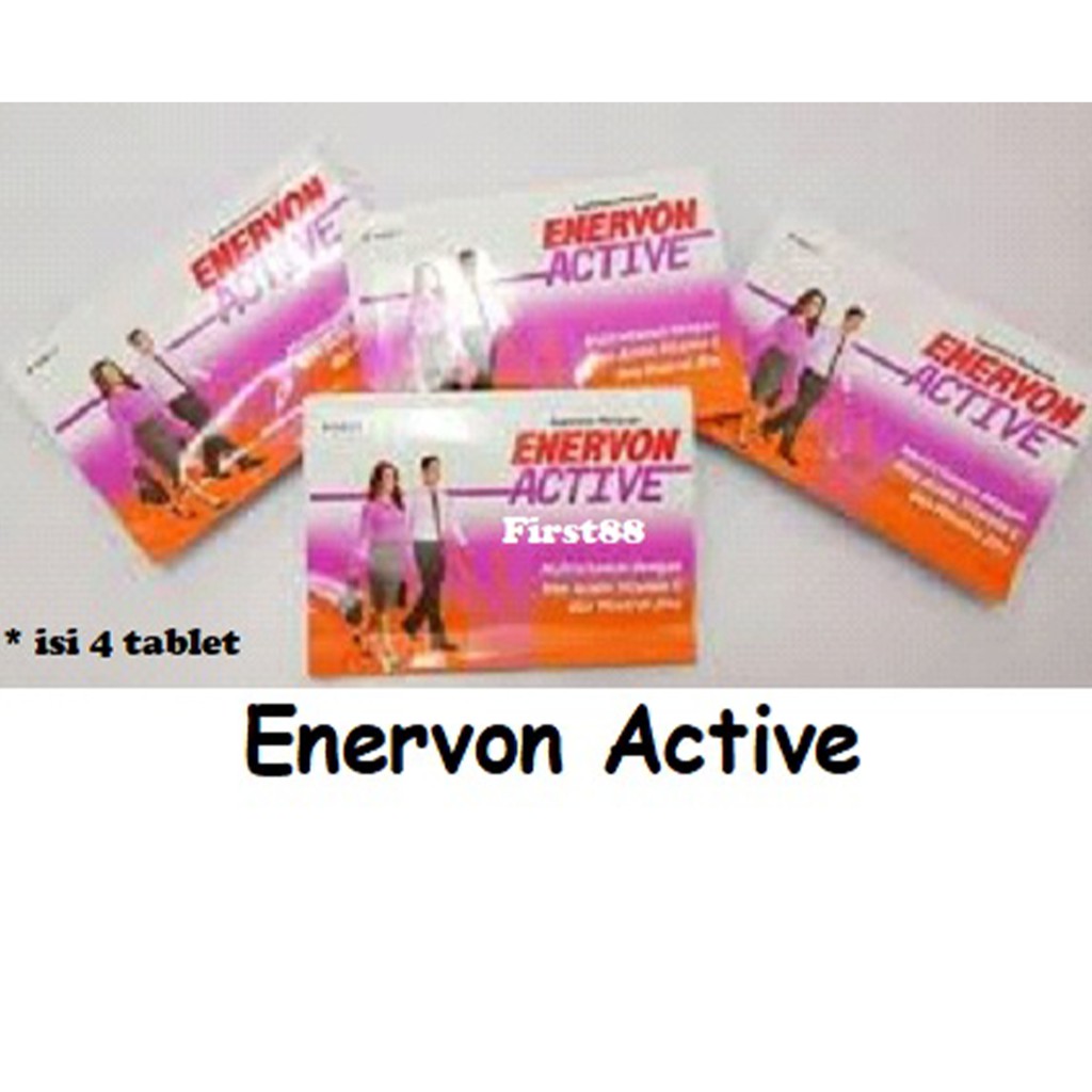 ENERVON ACTIVE - Multivitamin dan Mineral, isi 4 tablet