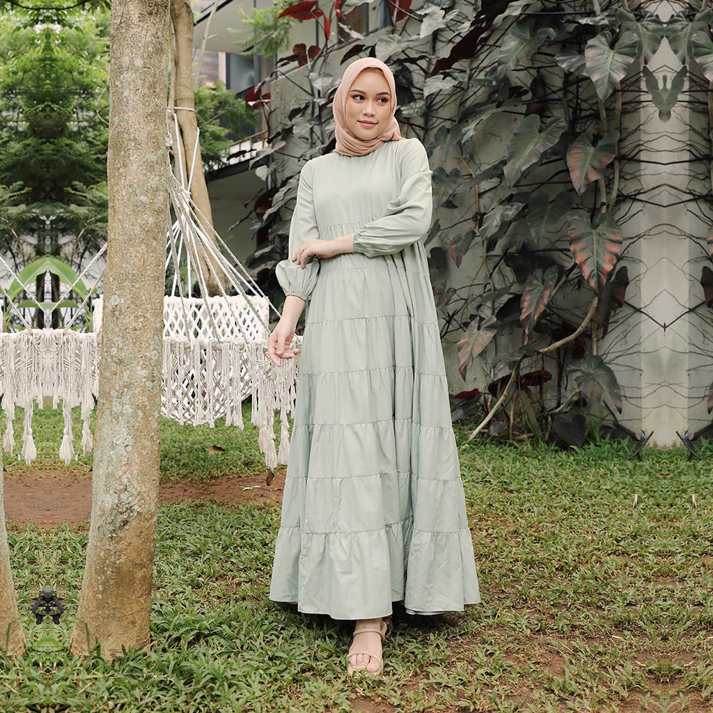 Defect Hijabchic Finna Sage Green Dress