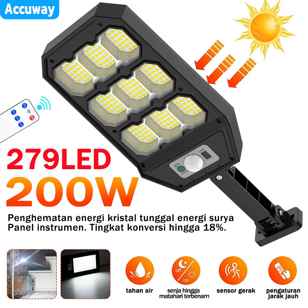 Lampu Tenaga Surya Lampu Solar Cell Solar Panel 200Watt Waterproof