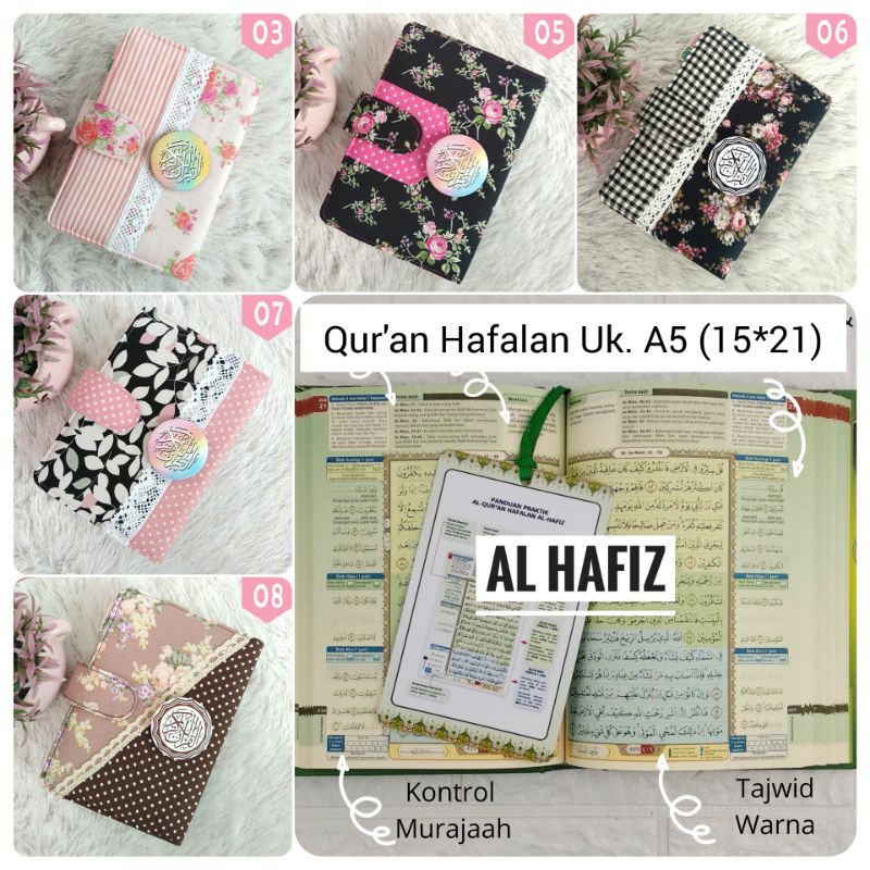 Quran Hafalan Al Hafiz Blok Warna Cover Sampul A5 Sedang