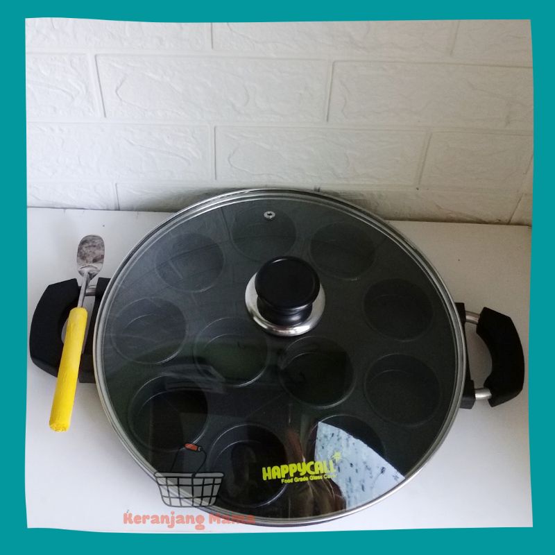Cetakan Kue 12 Lubang Datar / Cetakan Apem / Snack Maker Happy Call