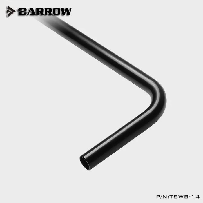 BARROW TSWB-14 14mm 90 Double Bend Cooper Metallic Black Rigid Tube