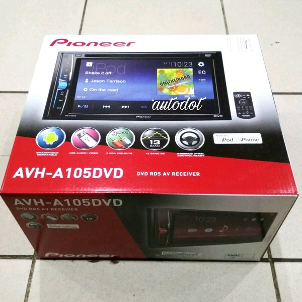 Terbaru           Pioneer AVH A105DVD Tape Mobil Pioneer AVH-A105DVD Double Din 2-Din Pioneer