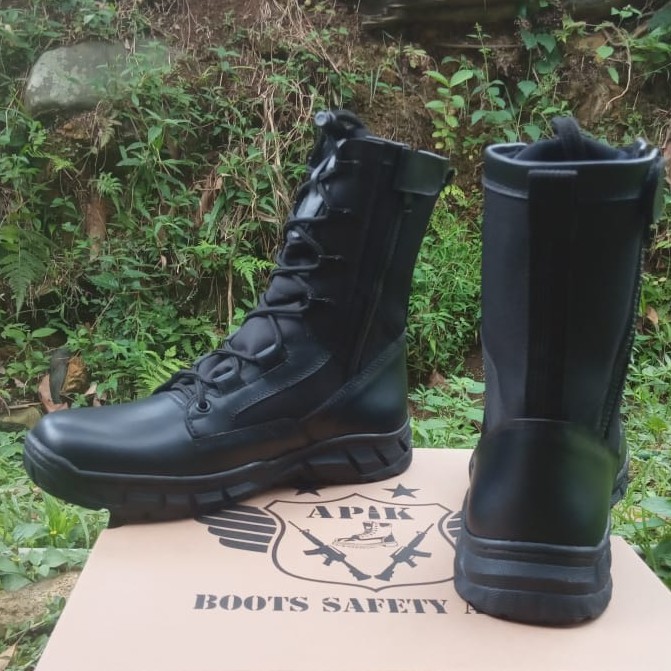 SEPATU PDL GEN 6 APIK KULIT SAPI ASLI SEPATU PDL TNI POLRI SECURITY SATPAM SEPATU BOOTS PRIA WANITA