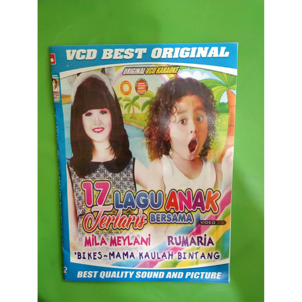 PROMOO VCD KASET lagu anak anak 17 lagu terlaris MILA MEYLANI