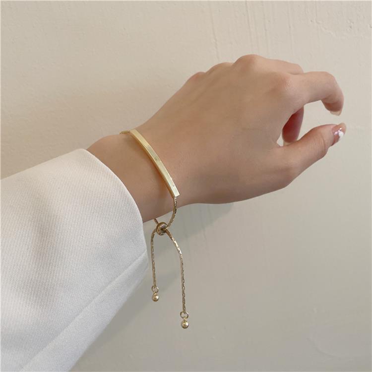 Gelang Adjustable Bahan Metal Gaya Korea Untuk Wanita