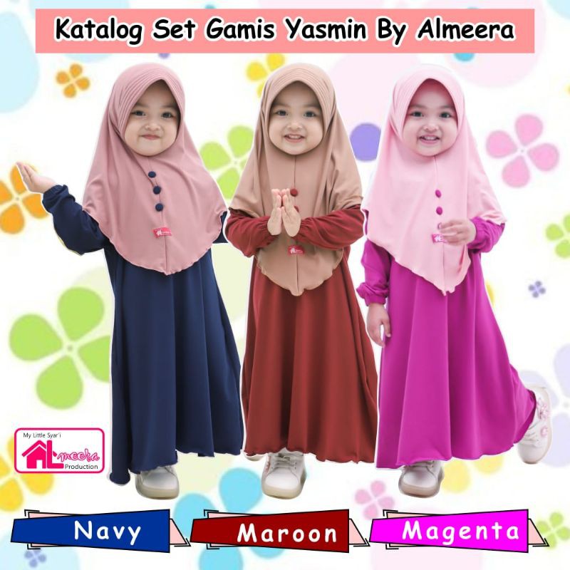 Jasmine Kids Khimar Baju Gamis Anak Baju Gamis Anak Perempuan Baju Muslim Anak Gamis Anak Murah Gamis Anak Terbaru Syari Anak Baju Setelan Anak Gamis Anak Modern Lazada Indonesia