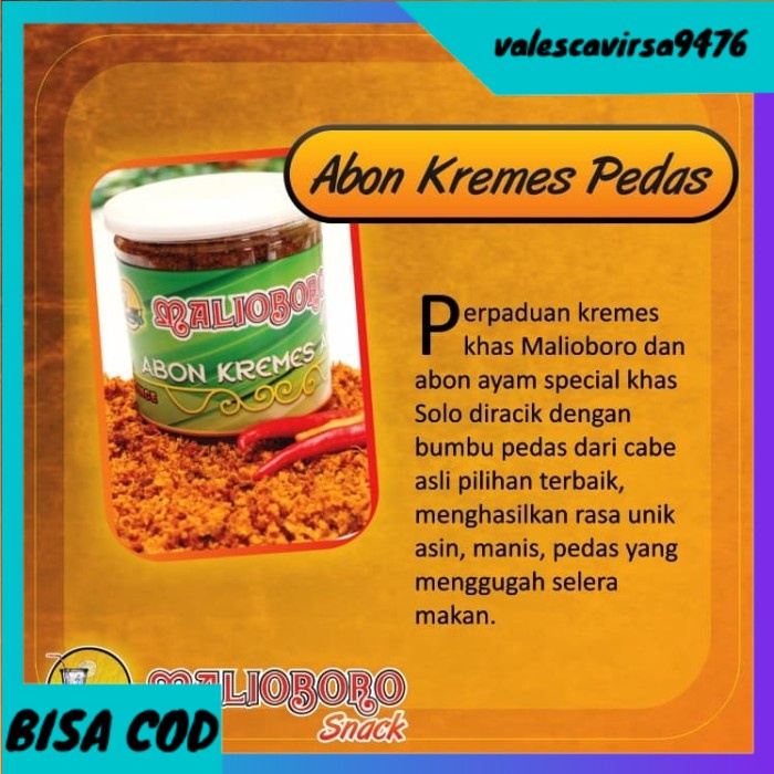 

⭐BISA COD⭐ Abon Kremes Pedas