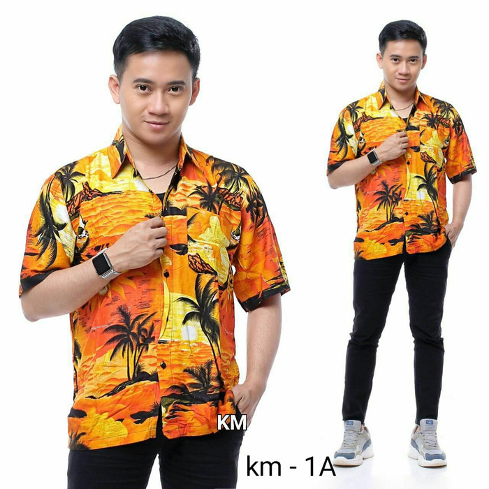 Baju Pantai Bali Pria dan Wanita Surfing Tropical Summer Aloha Hawaii