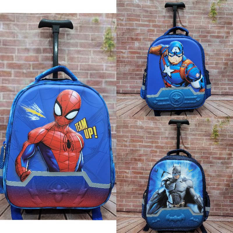 Troli Anak Cowok TK - SD Spiderman 14&quot; AAM