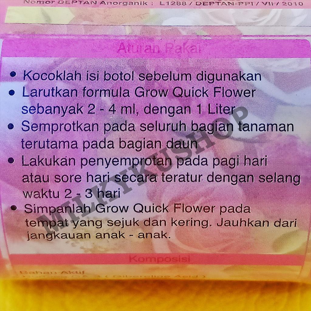 GROW QUICK FLOWER 100 ML PUPUK HORMON ZPT