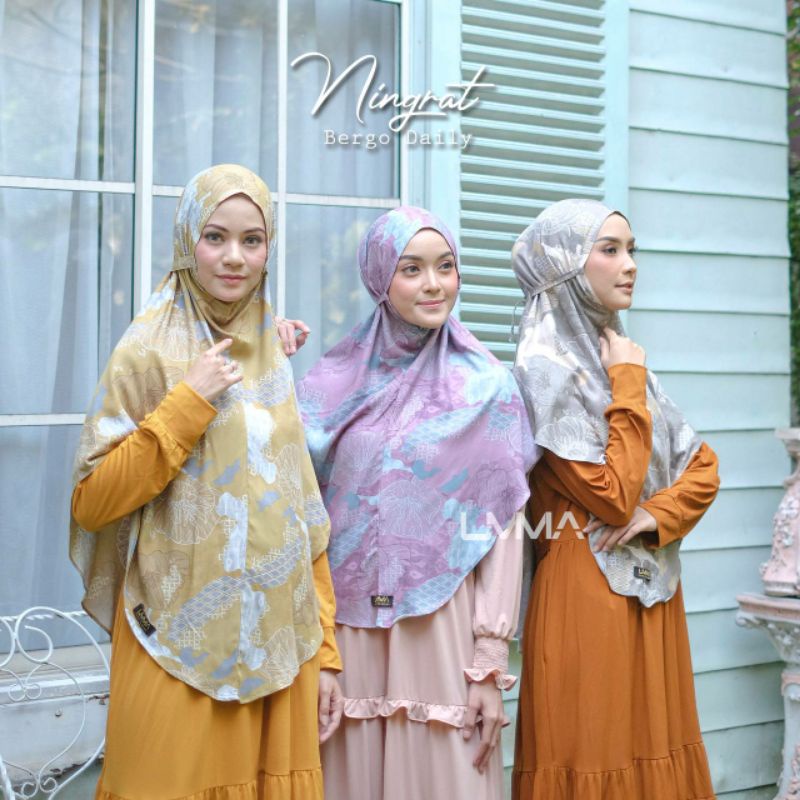 BERGO NINGRAT | Bergo Tali Printing