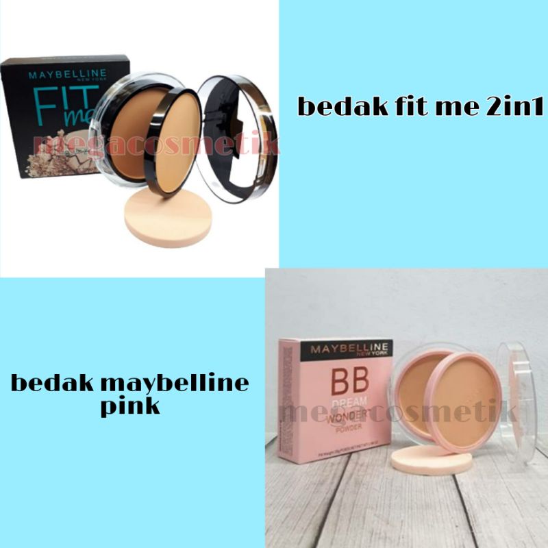 BEDAK MAYBELINE DREAM WONDER BB POWDER PINK / BEDAK MAYBELINE 2 IN 1