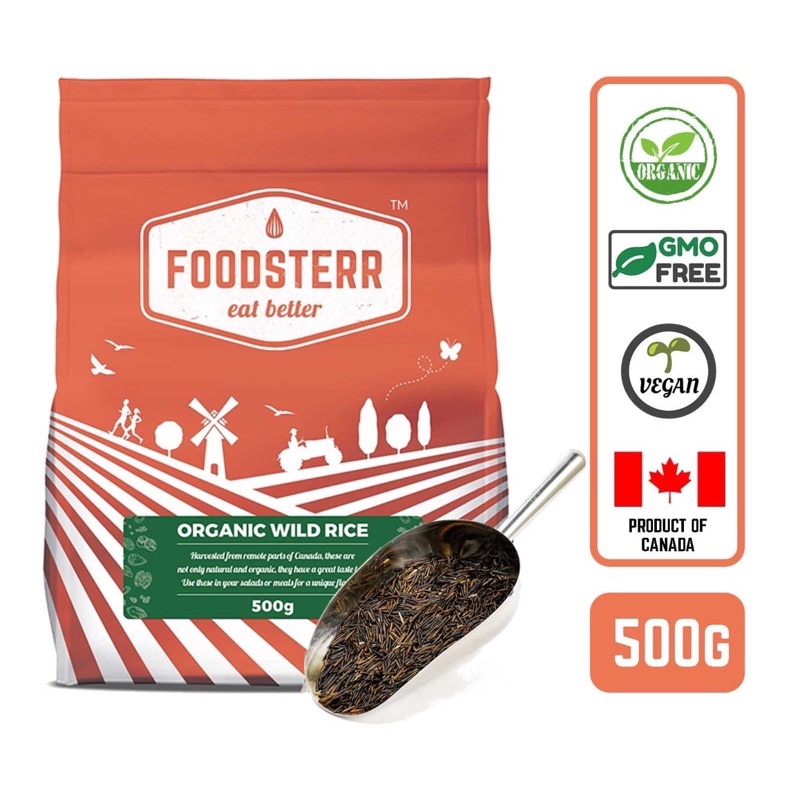 

Foodsterr Organic Canadian Wild Rice 500g